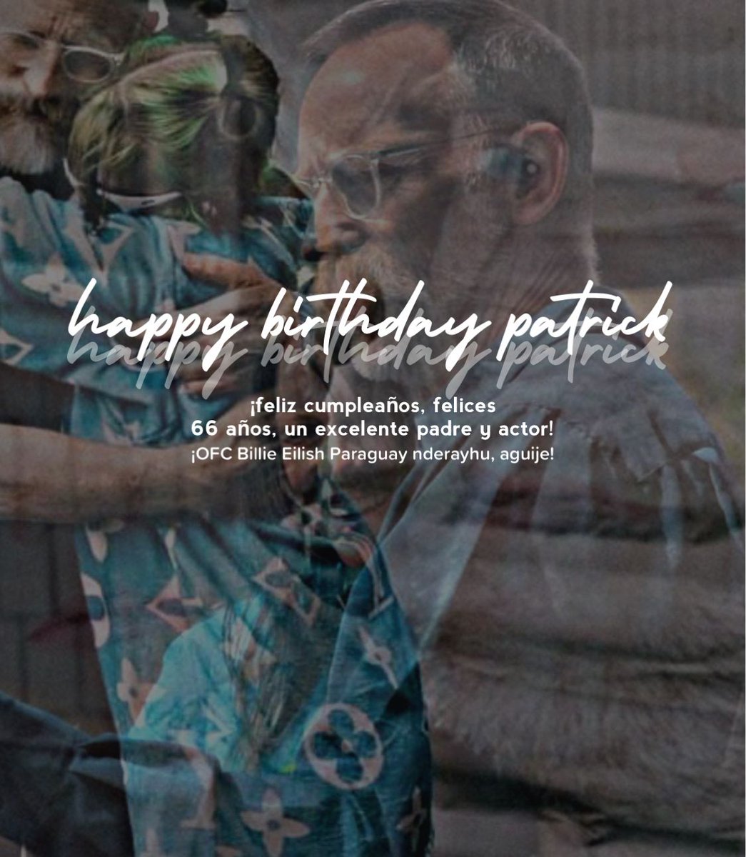 Happy birthday Patrick! Thank you for being you. So kind, authentic, funny and an amazing father! We love you, have an amazing  birthday! 🇵🇾❤️