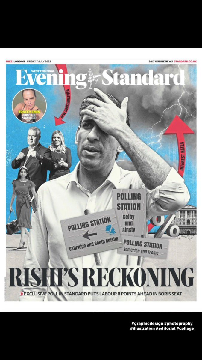 barbara_gibson_'s tweet photo. It was great to work on this cover editorial for @EveningStandard 🖥️✂️ @martakochanek @SoGoodStudioLTD #collage #editorial #illustraion #coverart #editorialcollage #magazineillustration https://t.co/Eng3bTJDZh