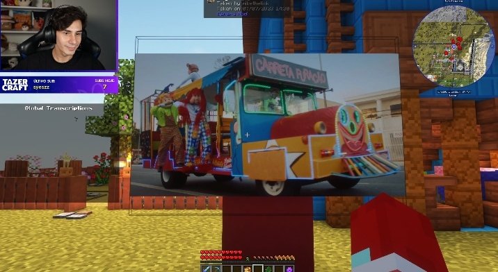 acessommbr's tweet photo. 🟡 OI? Pac e Mike estão fazendo um CARRETA FURACÃO NO QSMP! #QSMP #TazarCraft https://t.co/mkYJESRqc5