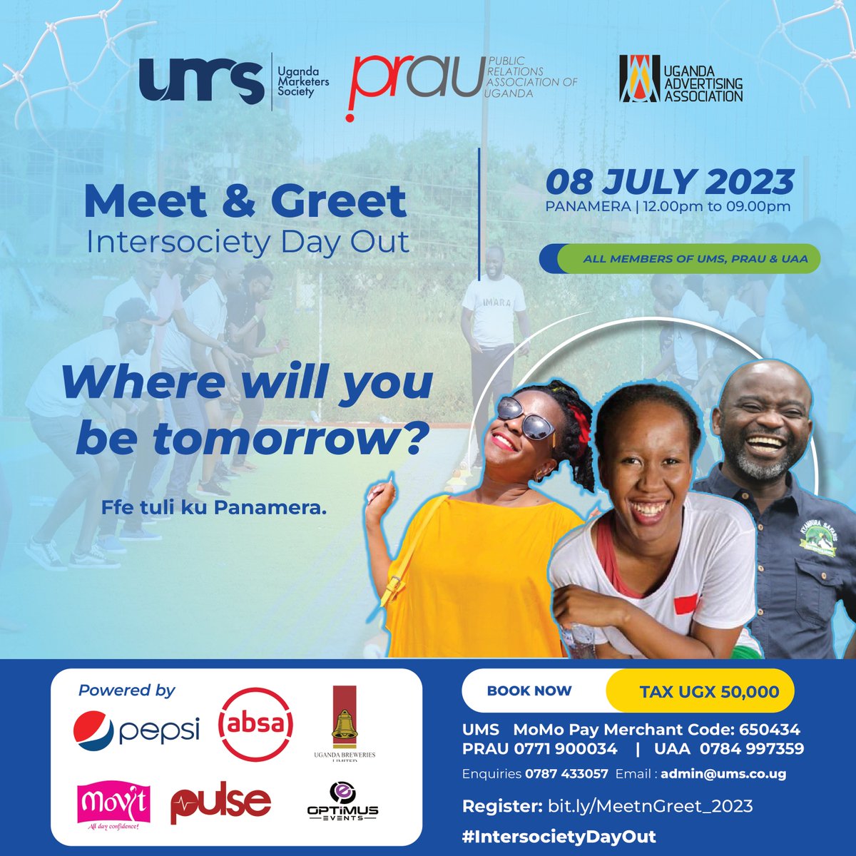 UMS_Marketer's tweet image. #MeetnGreet A day filled with laughter, games, and good vibes.

Date: Tomorrow.
Time: 12.00pm till late
Venue: Panamera Bar &amp;amp; Restaurant.

Book Now: lnkd.in/dbXukr_9
#InterSocietyDayOut #MarketersSociety