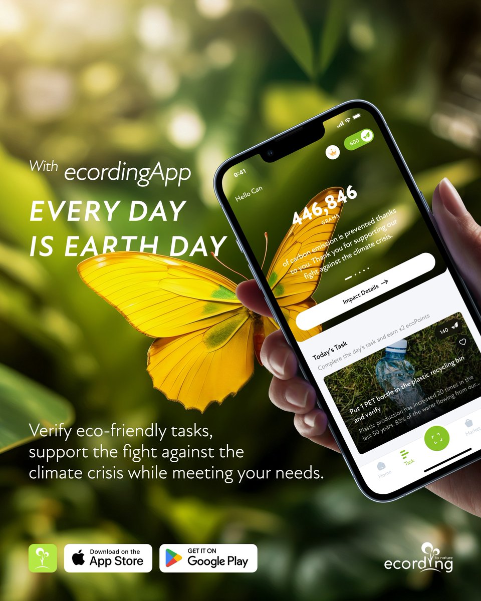 ecording2nature's tweet photo. #ecordingapp [TR] ecordingApp'te her gün Çevre Günü!

-

#ecordingapp [EN] Everyday is Earth Day with ecordingApp! https://t.co/hH8janQgNE