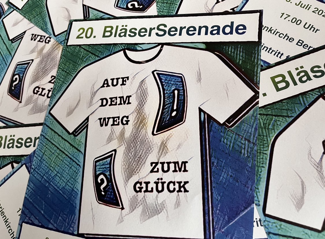 Am 8.7.2023 um 17 Uhr ist es endlich soweit: Die 20. BläserSerenade findet unter den Bäumen an der Marienkirche statt.

Informationen: marien-blaeser.de