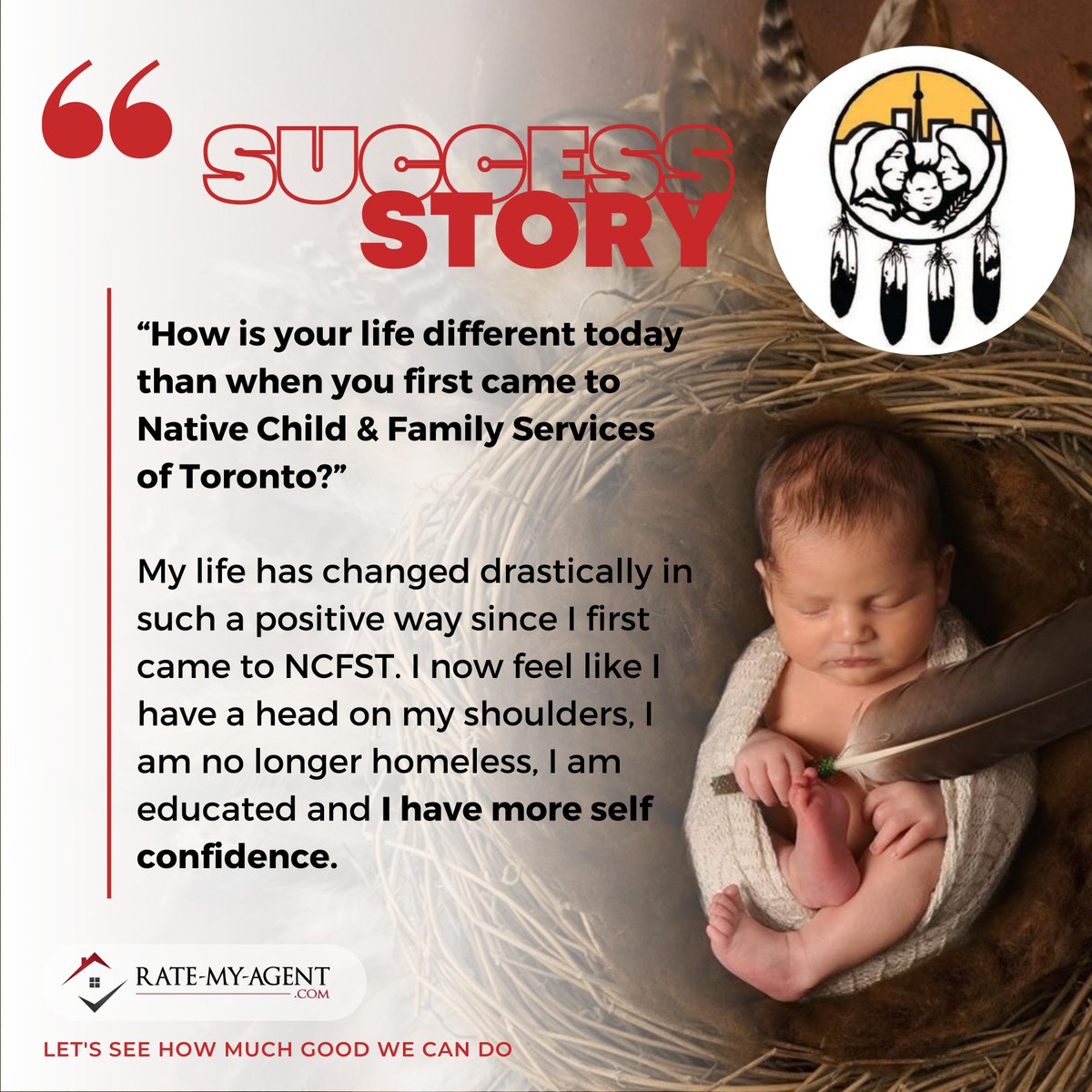 We at Rate-My-Agent.com will never tire supporting Worthy Causes like this. that doesn't just create impact but also changes lives of people. Let's #SeeHowMuchGoodWeCanDo!

<a href="/NCFST/">Native Child & Family Services of Toronto</a>