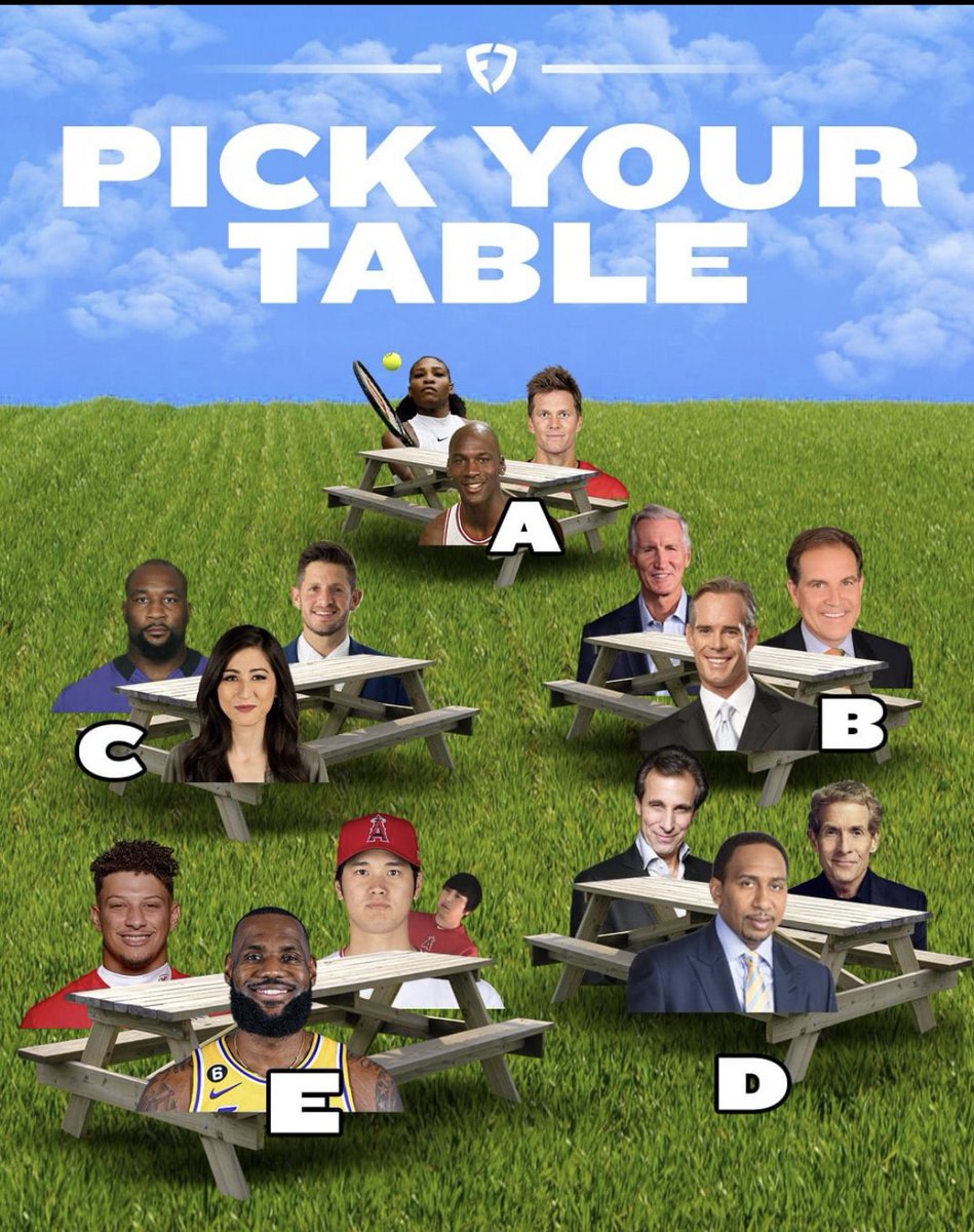 big_rube1220's tweet photo. Which table are you guys sitting at? https://t.co/riAOZc1B5r