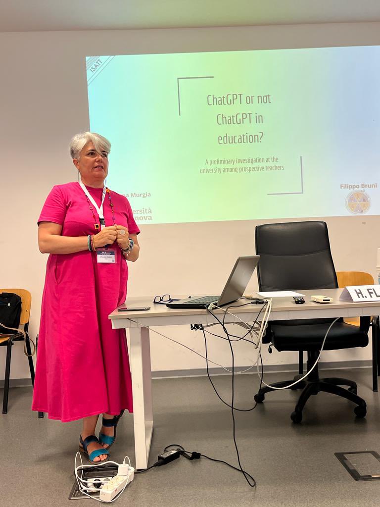 Another conference is over: at #isatt2023 we have presented a preliminary investigation on prospect teachers and their #ChatGPT awareness sentiment and vision for it's use in the educational context #digitaltechnologies #AIEd #learningsciences #edutech