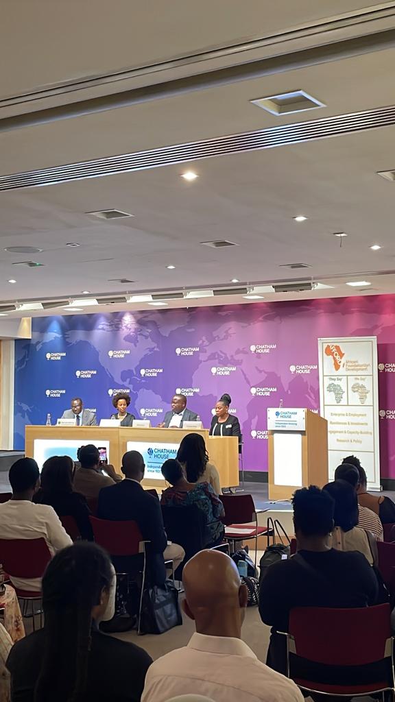 AFFORD UK (@afford_uk) on Twitter photo Panel 1:
- Farah Jirdeh-Fonkenell, <a href="/PharoFoundation/">Pharo Foundation</a>
- Chief Bimbo Folayan, Exe Director <a href="/NigerianSummit/">Nigerian Diaspora Direct Investment Summit NDDIS</a>
- Dr <a href="/Justinamutale/">Justina Mutale</a>
Highlighting the importance of education, gender equality, peace & governance for African Development. #AFFORD30
<a href="/AfricaProg/">Chatham House Africa</a> š Panel 1:
- Farah Jirdeh-Fonkenell, <a href="/PharoFoundation/">Pharo Foundation</a>
- Chief Bimbo Folayan, Exe Director <a href="/NigerianSummit/">Nigerian Diaspora Direct Investment Summit NDDIS</a>
- Dr <a href="/Justinamutale/">Justina Mutale</a>
Highlighting the importance of education, gender equality, peace & governance for African Development. #AFFORD30
<a href="/AfricaProg/">Chatham House Africa</a> š
