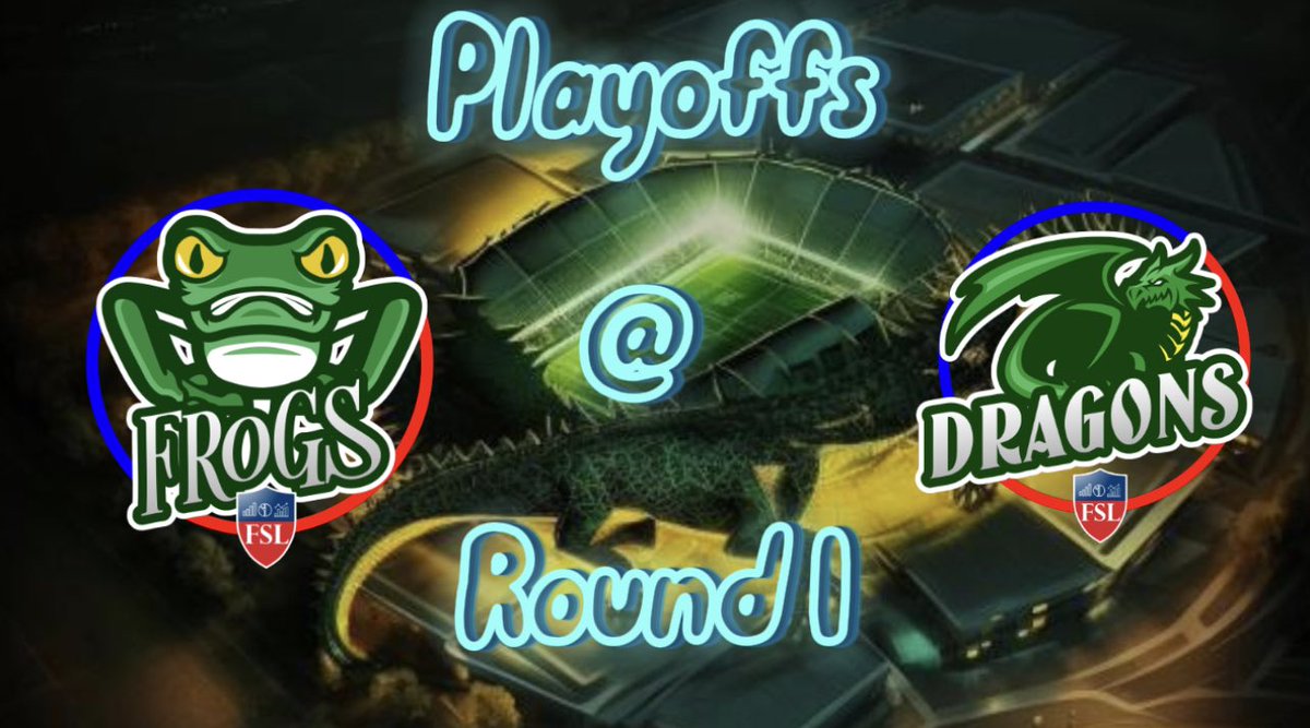 FrogsFsl's tweet photo. Game Day! Vs Dragons. Let's get our first playoff win! https://t.co/Fjvn1RfsMN