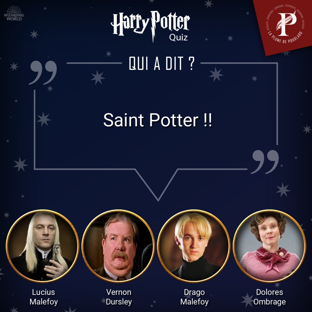 LaPlumePoudlard's tweet photo. [Harry Potter Quiz - Qui a dit ?]

Quel personnage à dit la phrase dans l'image ? 
A vous de jouer !

Rendez-vous demain en story Insta et Facebook pour découvrir la réponse !

#HarryPotter #QuiADit #Quiz #JKRowling #OnJoueEnsemble #WizardingWorld #LaPlumeDePoudlard https://t.co/9zt3shfJYL