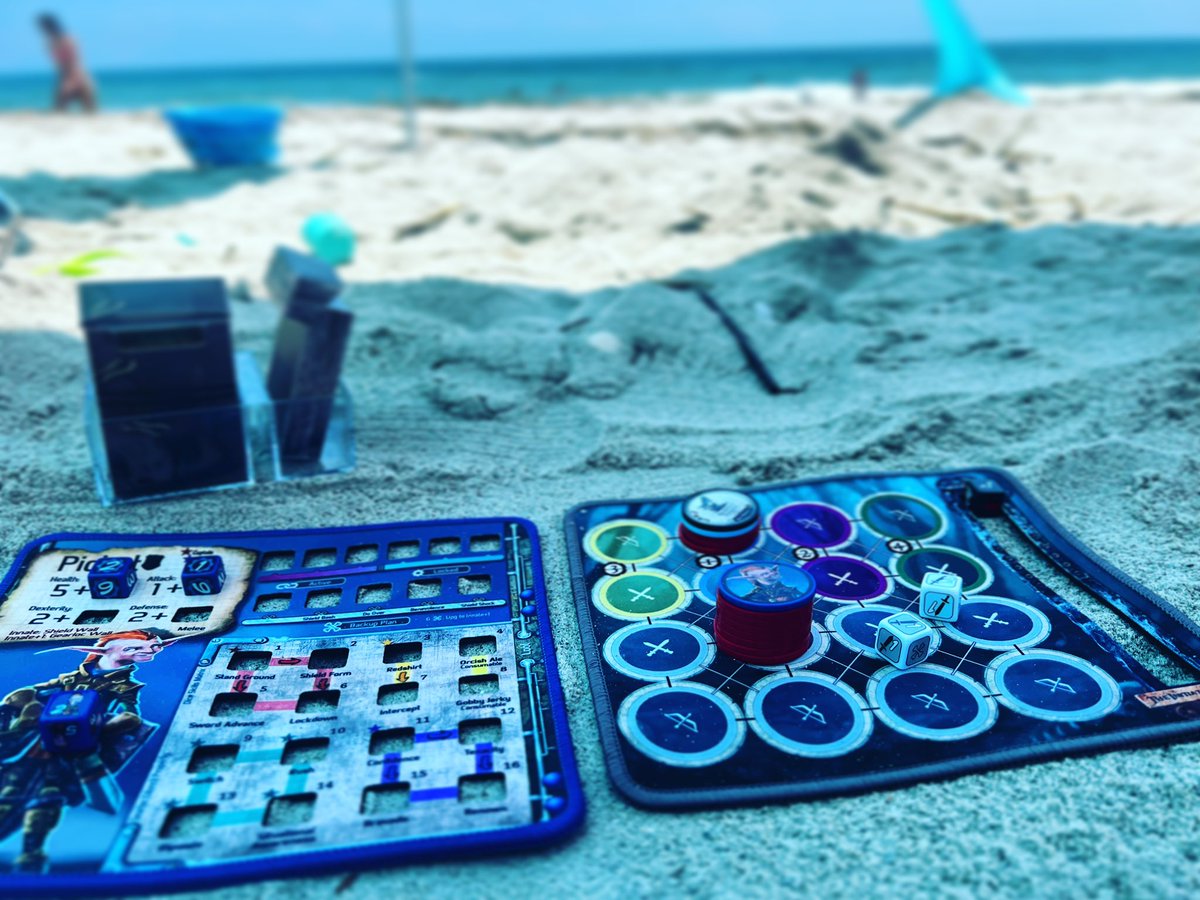 SpencerTableTop's tweet photo. A little bones on the beach never hurts. #Vacation @ChipTheoryGames #Boardgames https://t.co/43bB4iY6oH