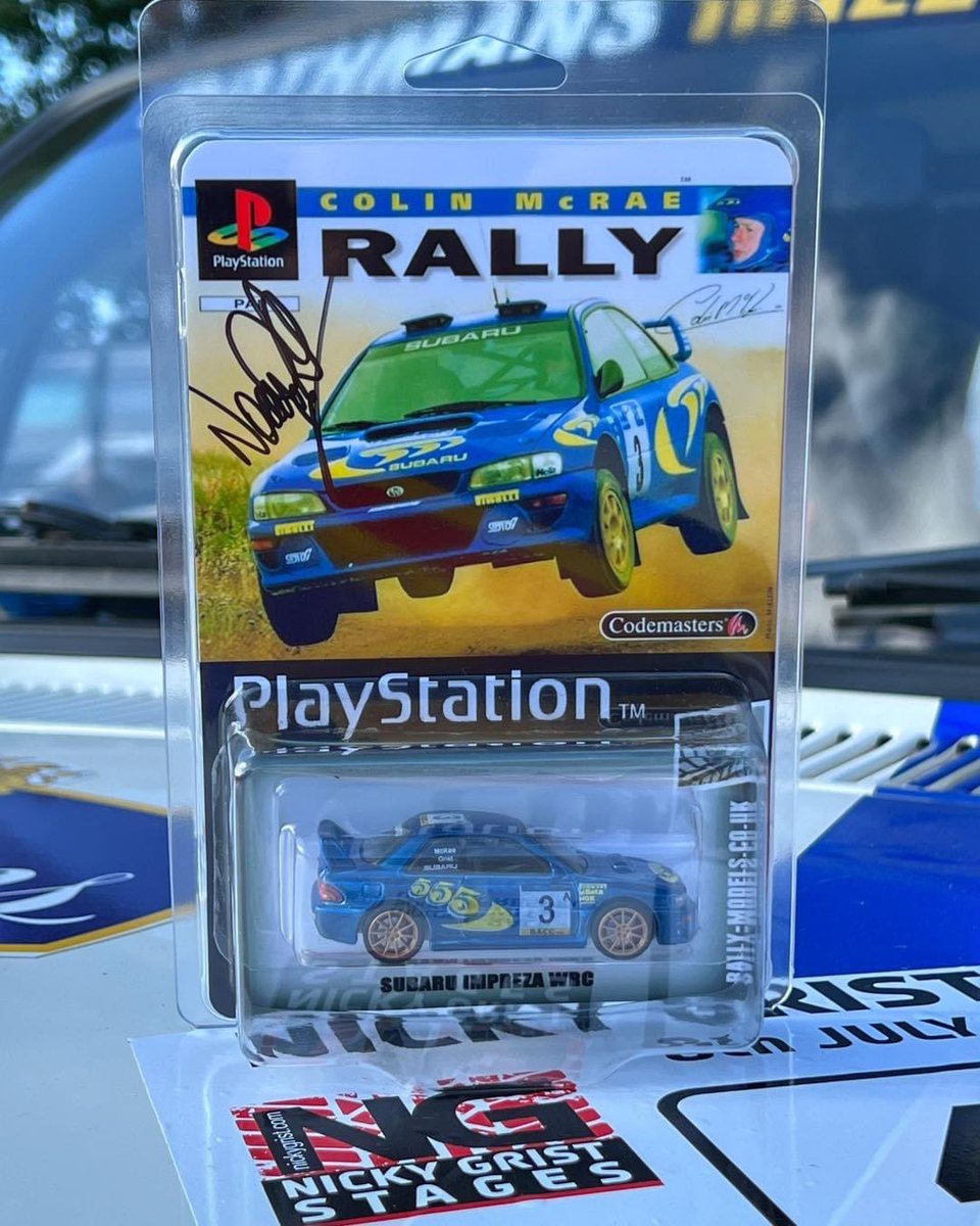 How about this for a prize! 🤩 We have a custom Hot Wheels Colin McRae Rally Subaru to give away on tomorrow’s Live coverage - it’s signed by @nickygrist too! To be in with a chance of winning, simply tune in and tell us you’re watching from! See you tomorrow, rally fans 🚀