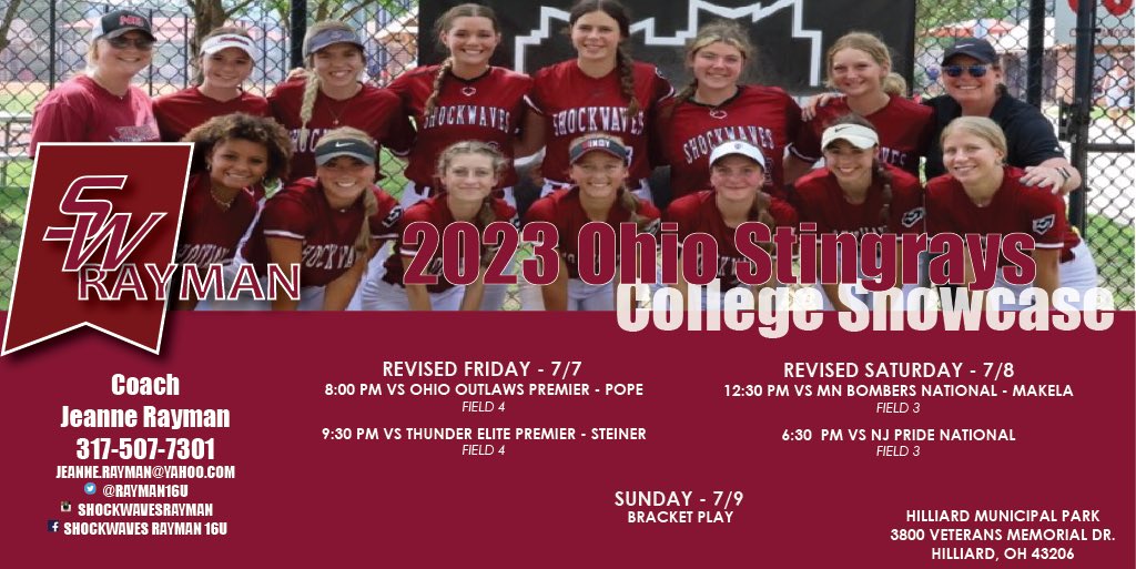 rayman16u's tweet photo. REVISED Stingrays Schedule! As of 1:57 on 7/7/23 https://t.co/BZj2I0duLj