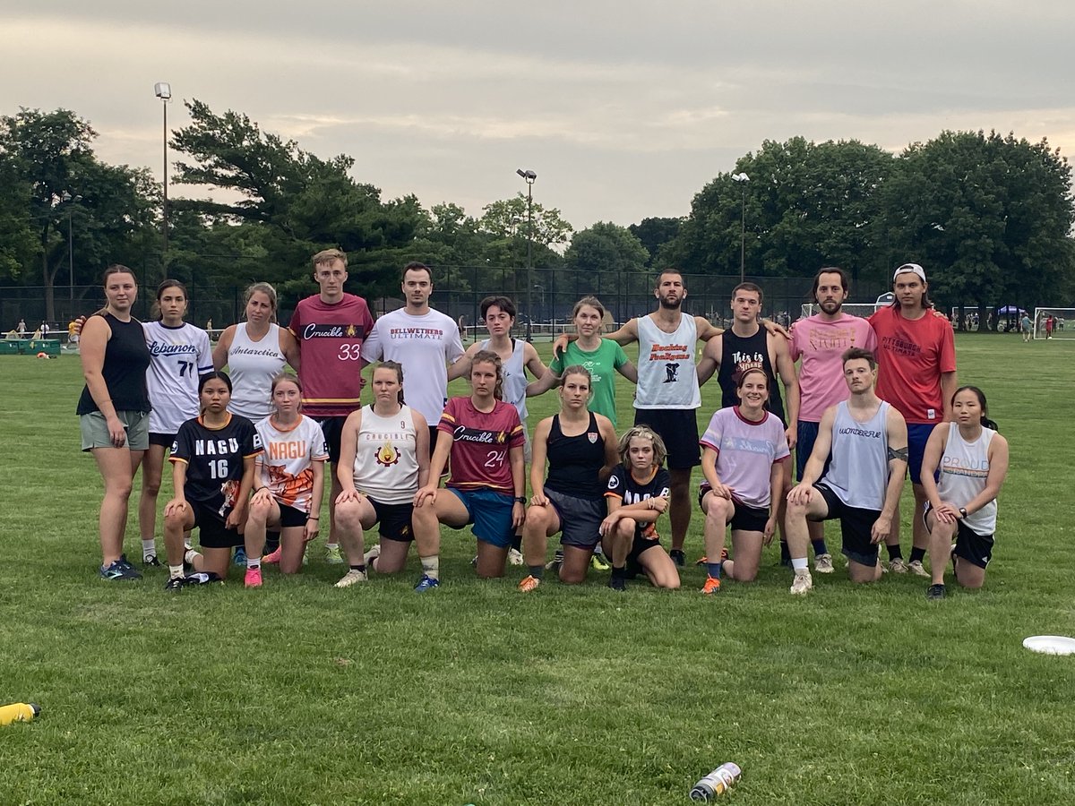 🥏Crucible+Moxie scrimmage🥏 We had so much fun! Good luck with your season! 🥚🐔🦖