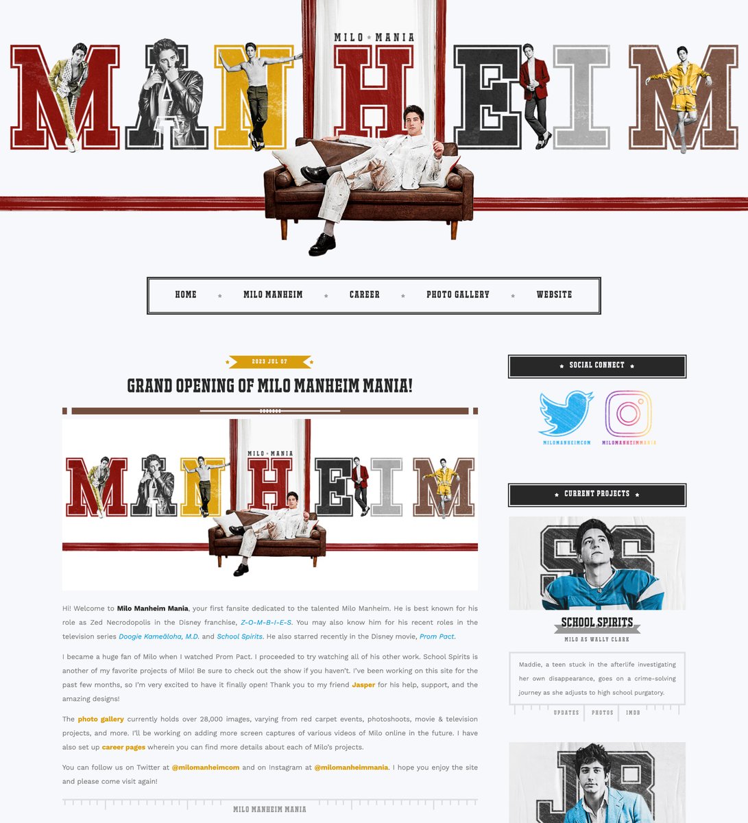 Milo Manheim Fansite tweet media
