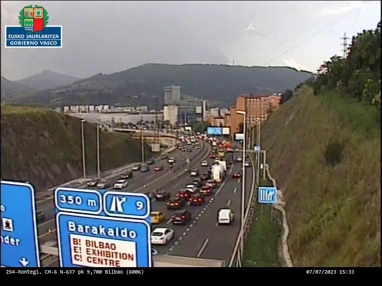 🚨 Hainbat ibilgailuen arteko #Istripua #N637 Km 8 #Barakaldo-n Kantabriako…