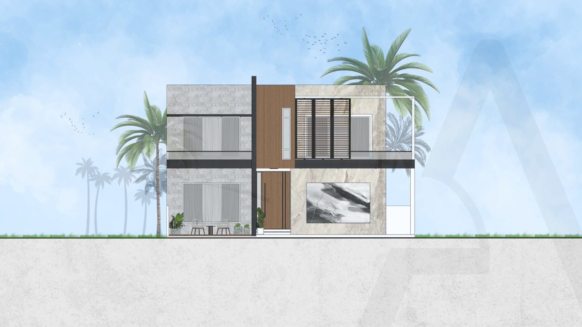 ArconDesigns's tweet photo. A contemporary facade with sun-shading solutions for west-facing windows, accented by a striking central wooden feature in a monotone palette."
.
.
.
.
.
#arcondesigns #contemporaryarchitecture #elevationdesign #monotones #exteriordesign #woodwork #architecturevisualization https://t.co/GYCta9WgsS