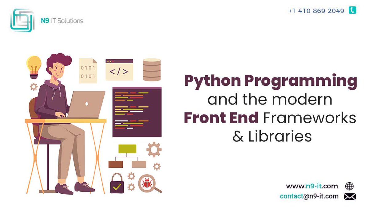 Front-end frameworks and libraries play a significant role in app development. Read blog - n9-it.com/blog/Python-pr… #python #pythonpgramming #reactjs #programming #softwaredevelopment #n9itsolutions