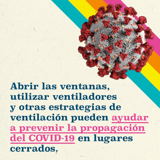 Mejorar la ventilación en el interior puede ayudar a reducir la propagación de COVID-19. Consulte el siguiente enlace para obtener la nueva guía. espanol.cdc.gov/coronavirus/20…