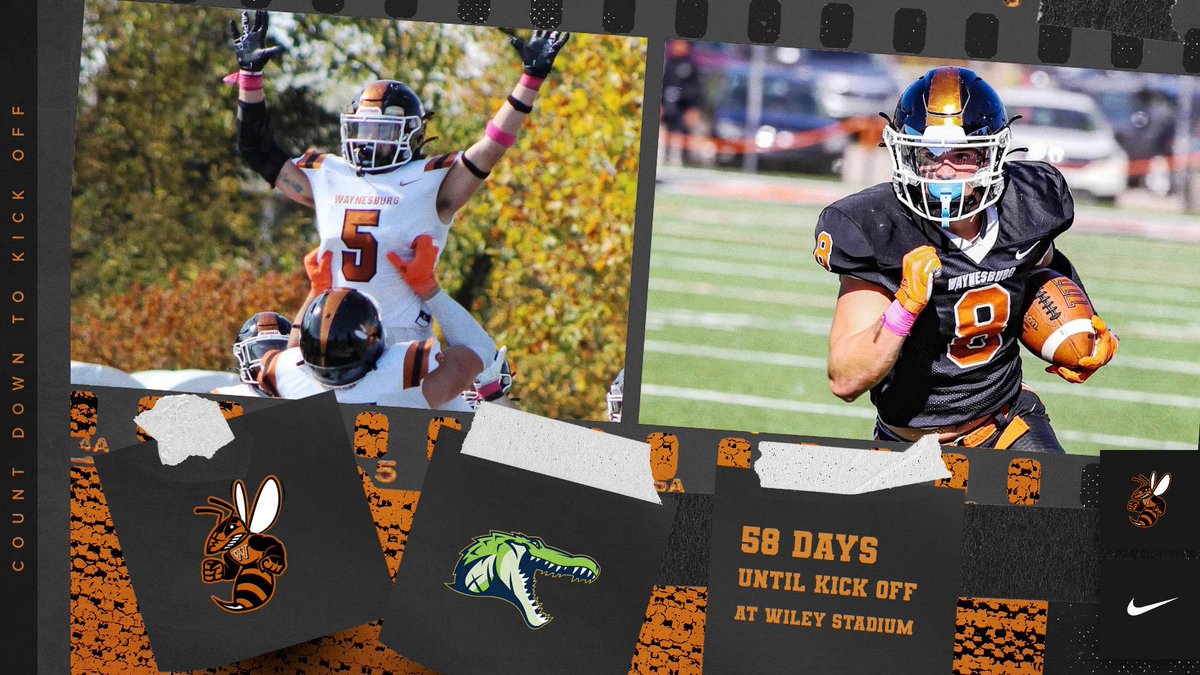 Count down to kick off! 58 days until @WU_SWARM takes the field against Allegheny for their first game of the 2023 season.