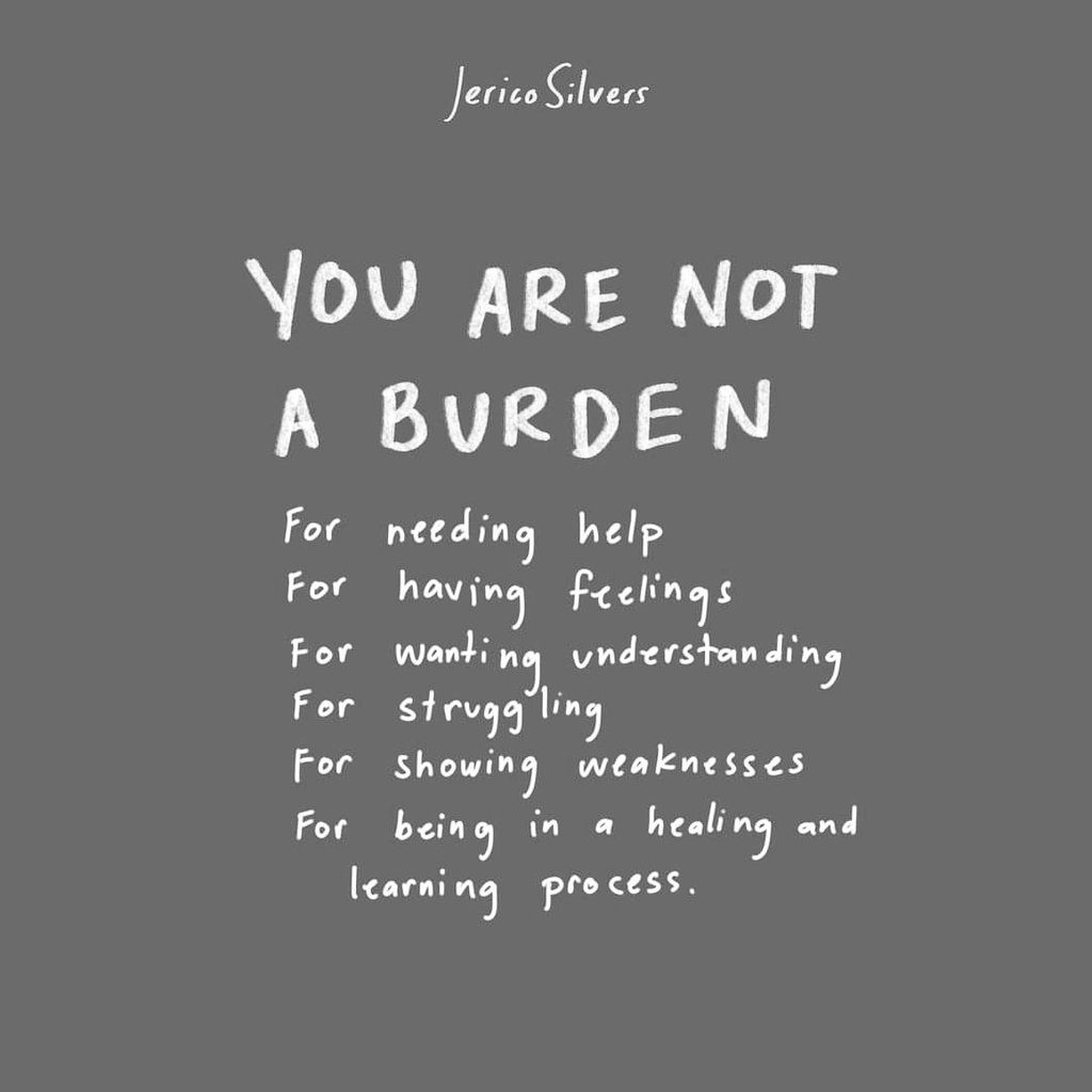 Iamshwee's tweet photo. you are not a burden 🖤 https://t.co/PhdsTAAXzb