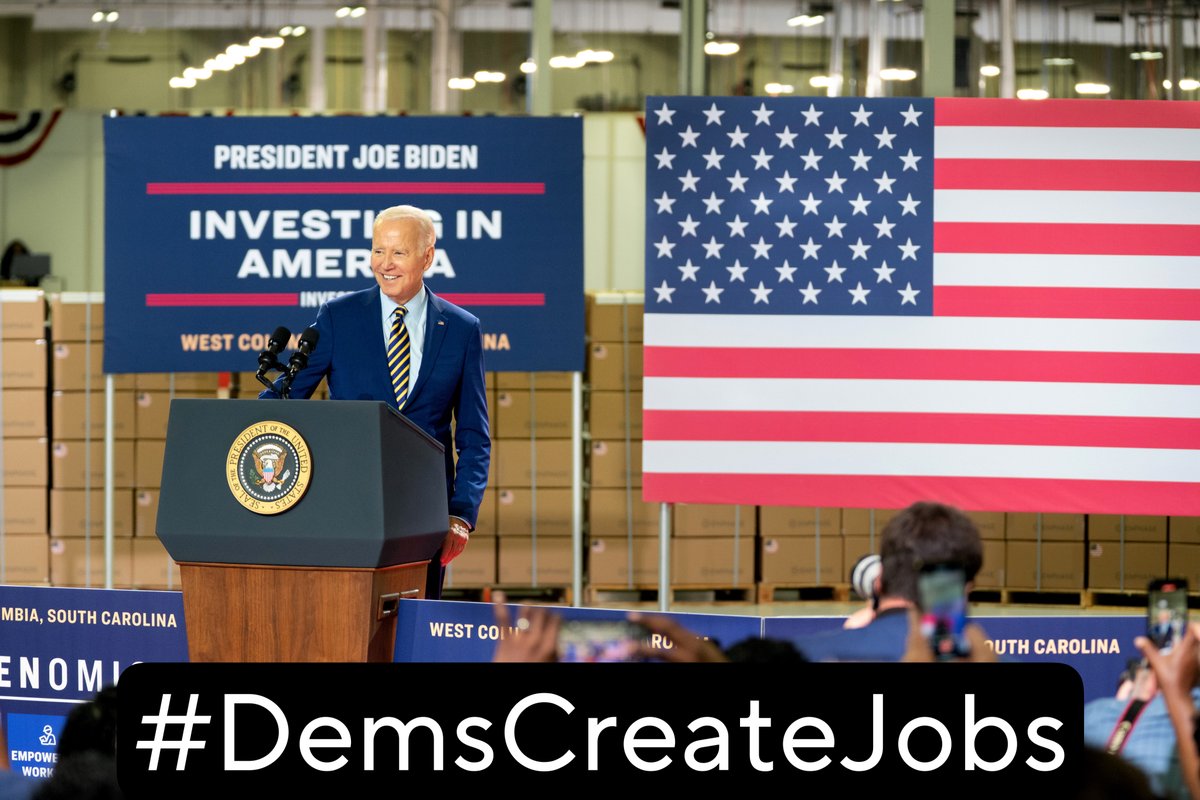 BREAKING: US adds 209,000 more jobs last month. Unemployment rate down to 3.6%, which has remained under 4% for 17 months in a row. I think the GOP's only creating jobs for defense attorneys. All Republicans do is try to take credit for the jobs that President Biden and…