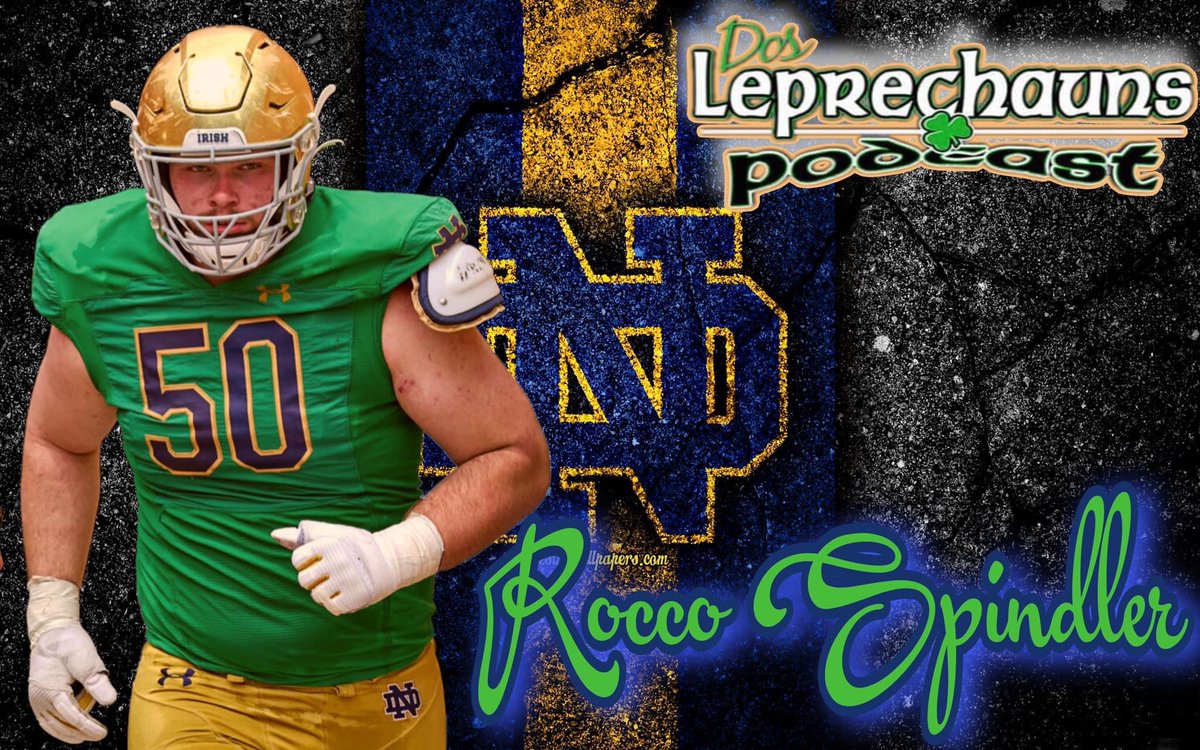dosleprechauns's tweet photo. 50 days til ND Football!! Today we honor a 6-5 325lb RS sophomore  offensive lineman. This man was a big time recruit, and this Spring, he really turned some heads showing what he can do. In 2023, he will battle for the right guard job at camp . #50 Rock Spindler #GoIrish☘️ https://t.co/PNzpcrDNXQ