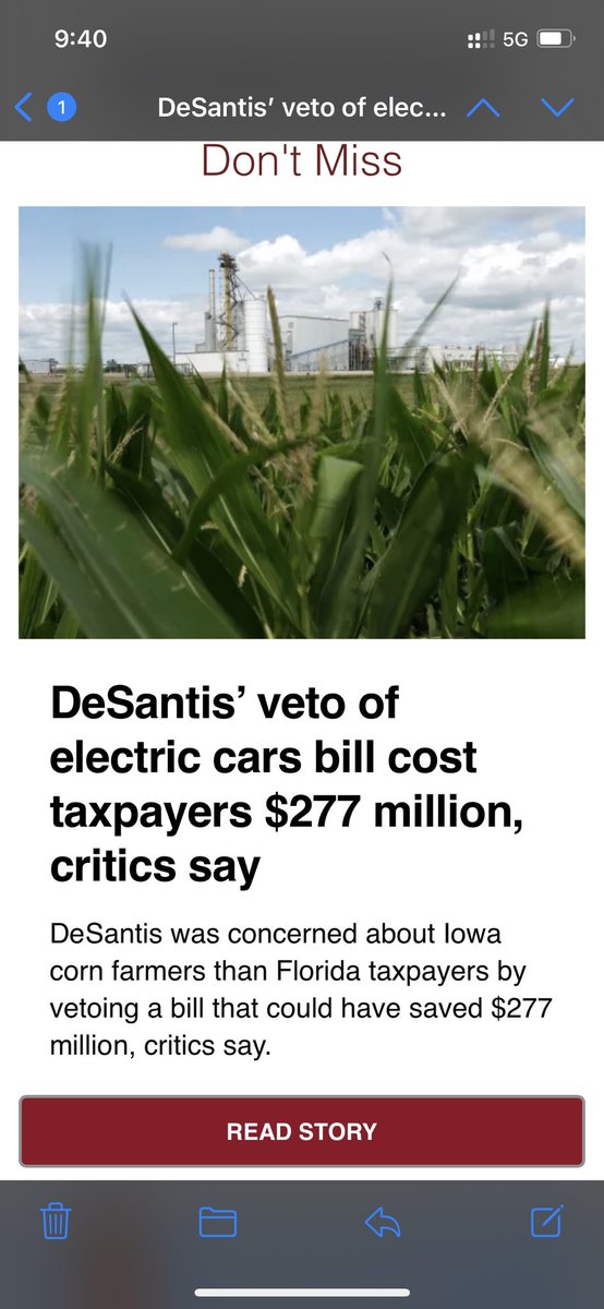 NikkiFried's tweet photo. Desantis more concerned about Iowa farmers than Floridians or even Florida farmers. https://t.co/rgACs9s5G8
