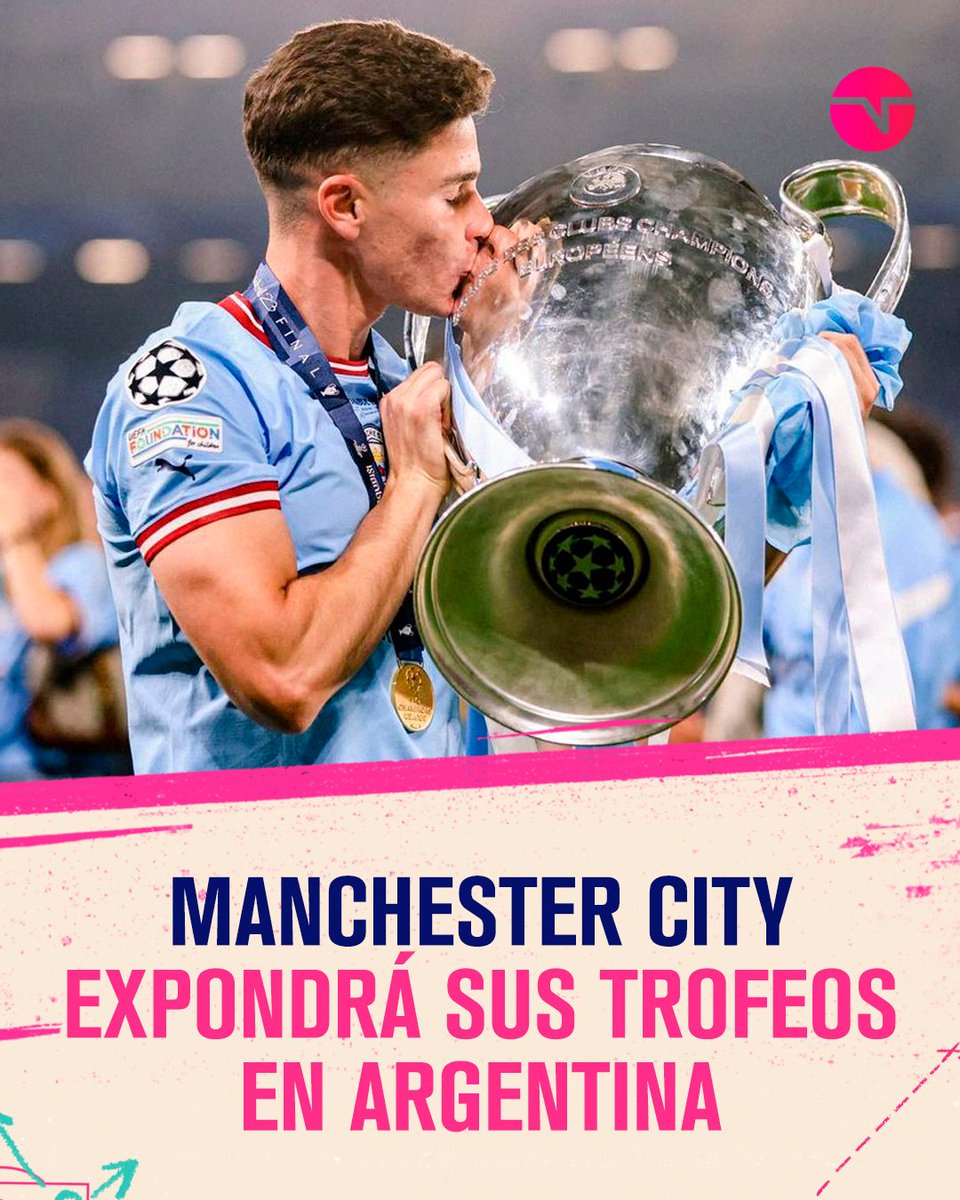TRAE EL TRIPLETE A LA ARGENTINA 🏆

Manchester City anunció que del 9 al 12 de noviembre presentarán los trofeos de la Champions League, Premier League y la FA Cup.