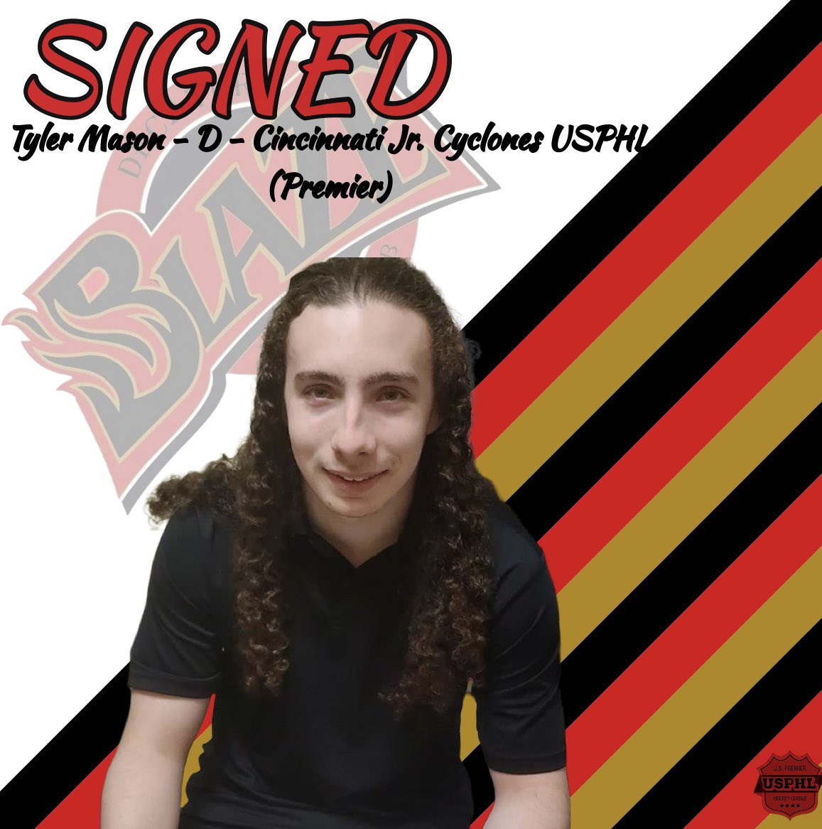 DecaturBlaze's tweet photo. NEW SIGNING: Welcome Defenseman Tyler Mason! https://t.co/9UpCPRE0as
