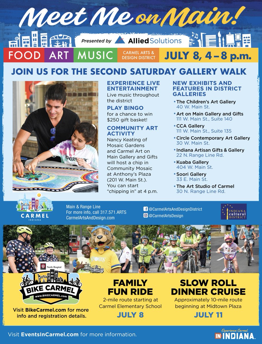 We hope to see you at #MeetMeOnMain tomorrow 🎨