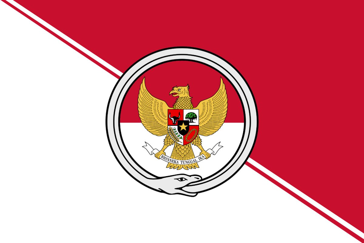 Ezerrye's tweet photo. The flag of Indonesian Easway made by the honourable Prefect of Chuoscharni Leafer. https://t.co/1PWEP9XPnR