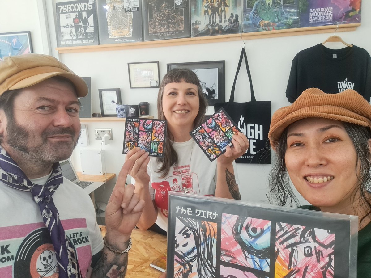 leon_pig's tweet photo. Popped into @toughlovestleonards 
Great record shop. and brews!
Bought some local stuff.

Anya offered to sell our album. 

There is our vinyl and CD in store. And my poetry books. 

we head to Brighton to play @rossi_bar

I have a good feeling we will be back.

Love the vibe https://t.co/wDzDfqJcd3