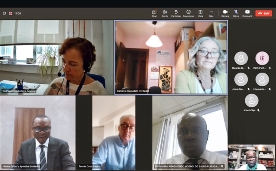 +QS se reune con Mitoha Ondo’o, Ministro de Sanidad de Guinea Ecuatorial, con Tomás Cobo y con Florentino Abaga, Director General de Salud Pública de Guinea Ecuatorial. El objetivo ha sido avanzar en el Proyecto de Formación Especialitzada Sanitaria en Guinea Ecuatorial