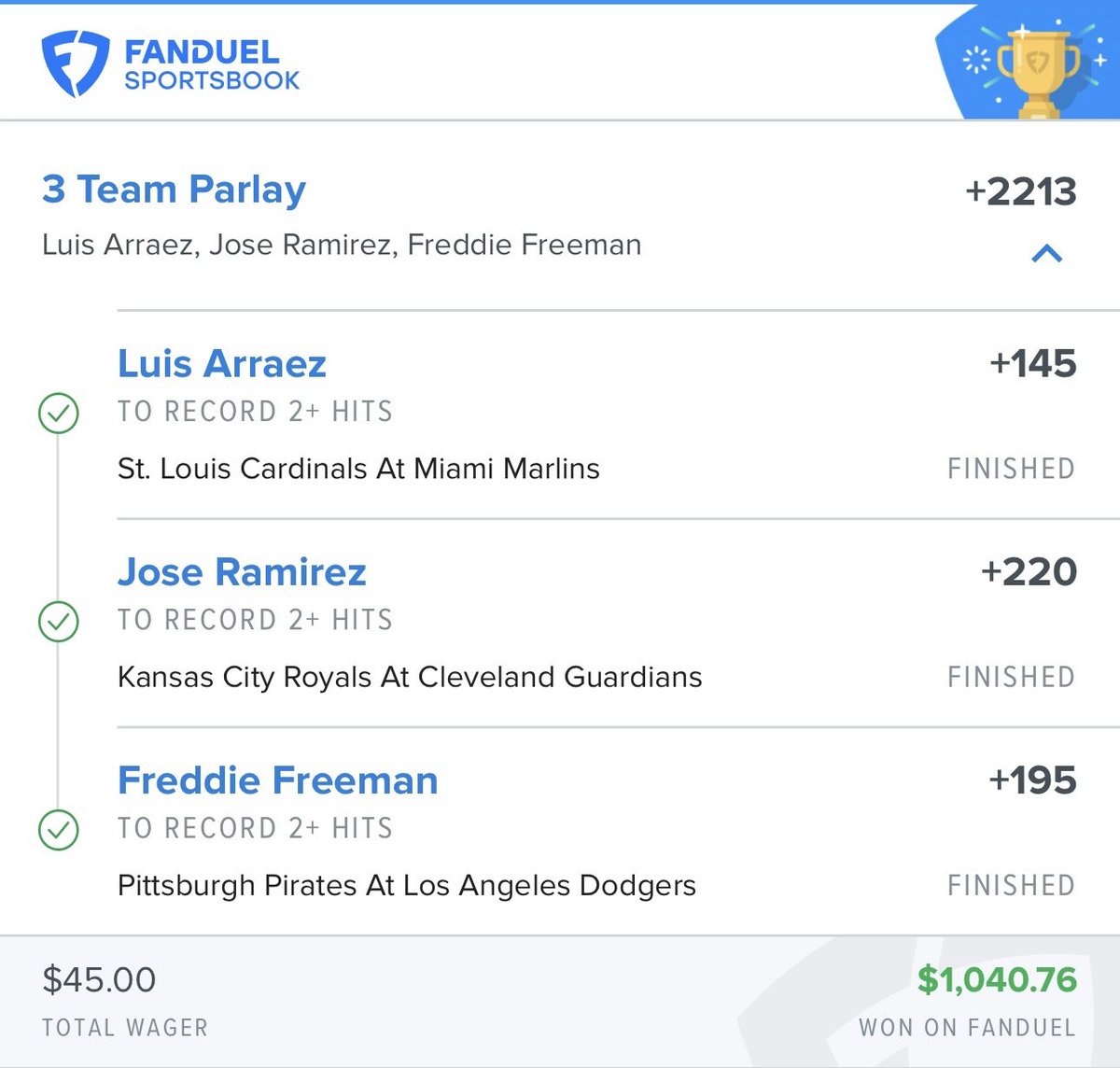 SmartPlaysDaily's tweet photo. ✅$45 -> $1,000 

Drop a like if you tailed!  Let’s run it back 🎯 https://t.co/SMLtBCUsUx