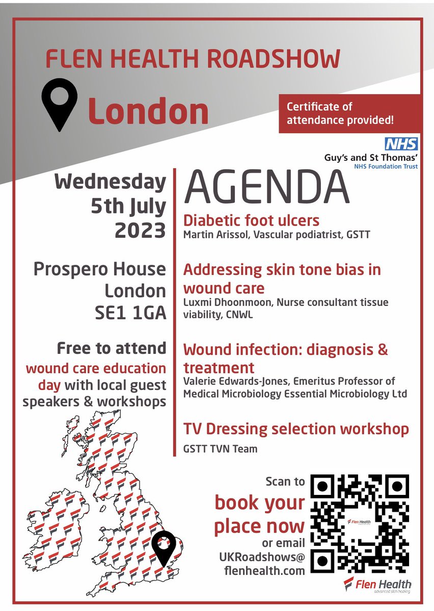 LeHa_Flenhealth's tweet photo. What a success Wednesday was at the 2023 Flen Health London roadshow. The speakers were excellent with lots of interaction from the clinicians in attendance. As always, a great team effort from the Flen team!!! #Flaminal #FlamigelRT #Woundcare #iamflenhealth https://t.co/oPy4g5EhvG