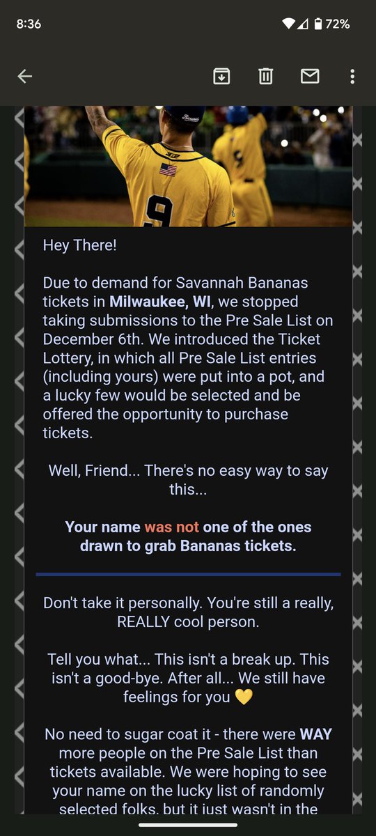 savvybanany's tweet photo. This is the most disappointing thing to ever happen to me. And from a fellow @TheSavBananas no less. 😭 https://t.co/kUb8mtiFe1