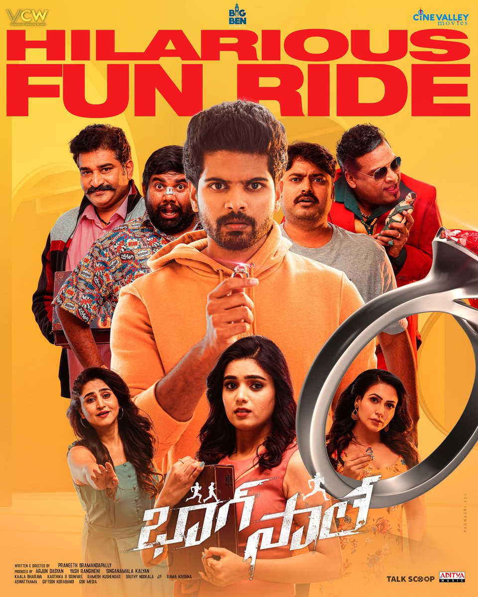 CineValley's tweet photo. Come, have an out-n-out Hilarious Fun Ride with all your friends &amp; family watching #BhaagSaale in theatres today💍🏃🏻‍♂️

@Simhakoduri23 @IamPranithB @kaalabhairava7 @NehaSolanki_ @arjundasyan @VCWOfficial @YashBigBen @KALYANASINGAMA1 @GskMedia_PR  #BhaagSaaleInTheatres https://t.co/HqhF9ANKSO