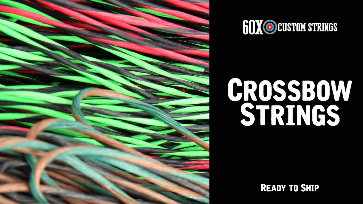 60X has thousands of crossbow makes and models on hand to be ordered and quickly shipped to you. Order yours today!
60xcustomstrings.com/ready-to-ship-…
#crossbowstrings #readytoship #bowstrings #60xcustomstrings #archery