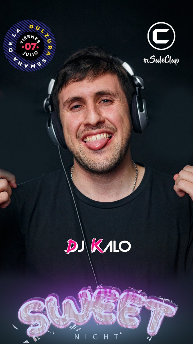 ClapDisco's tweet photo. Semana de la Dulzura dijeron... 
Ahí vamos con 
Dj KALO @pibeagu 
Pico Dulce, Bon o Bon, Rocklets y Blockazo
y en barras
Combos DULCES:) vs AMARGOS :(
Skyy+Speed vs Gordon´s+Schweppes

#viernesdelabios 
#CSaleClap
#SanGuillermo https://t.co/teiGKyLjHn