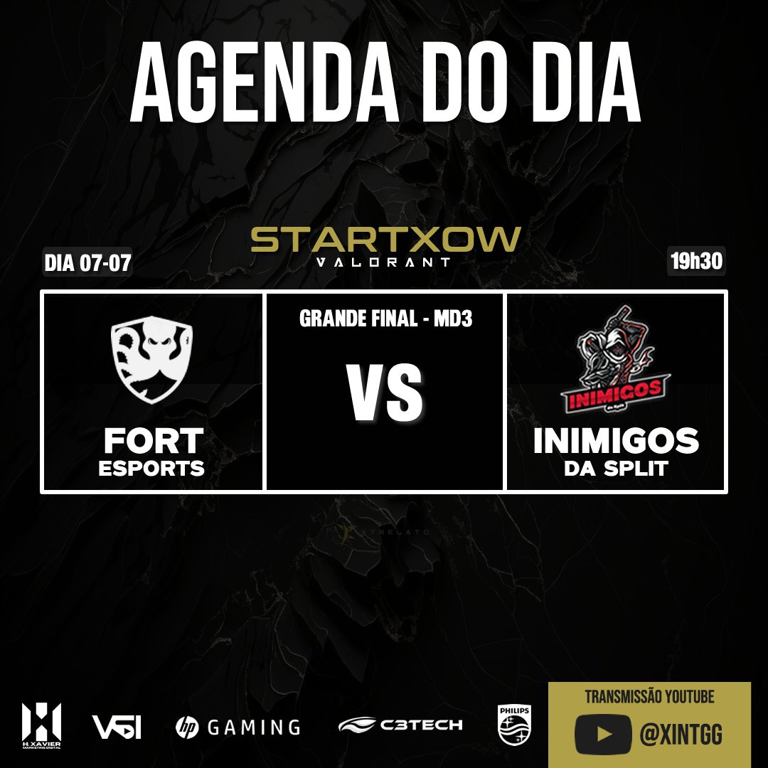 xtrelato's tweet image. 📢Agenda do DIA 11 de StartXow - GRANDE FINAL🌟

O dia mais aguardado chegou, a grande final do Xtrelato acontece hoje entre FORT e IDS a partir das 19h30.🔥

📢Valendo o título, pra qual equipe vai sua torcida hoje?