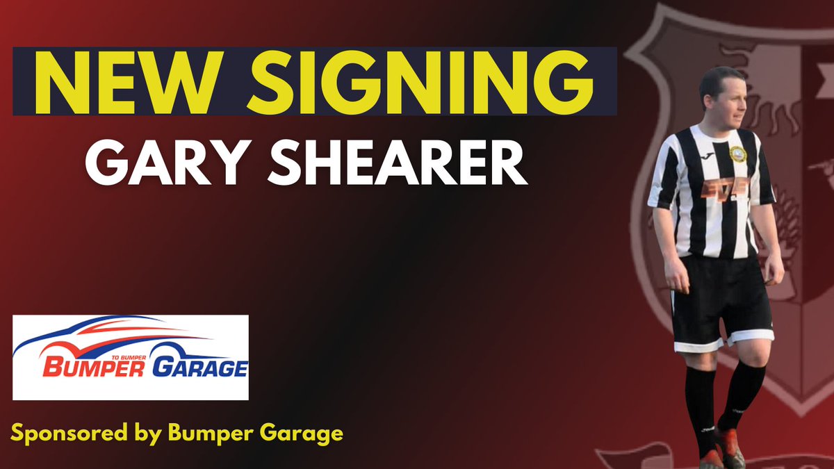 TranentAmateurs's tweet photo. New Signing ✍️🇱🇻

We are delighted to welcome forward @garyshearer1 to the club for season 23/24. 

Gaz brings with him bags of quality and experience and he'll prove to be a huge asset for us this season. 

Welcome Gaz and huge thanks to Bumper Garage for his sponsorship 🤝⚽️ https://t.co/16ELjivJJ1