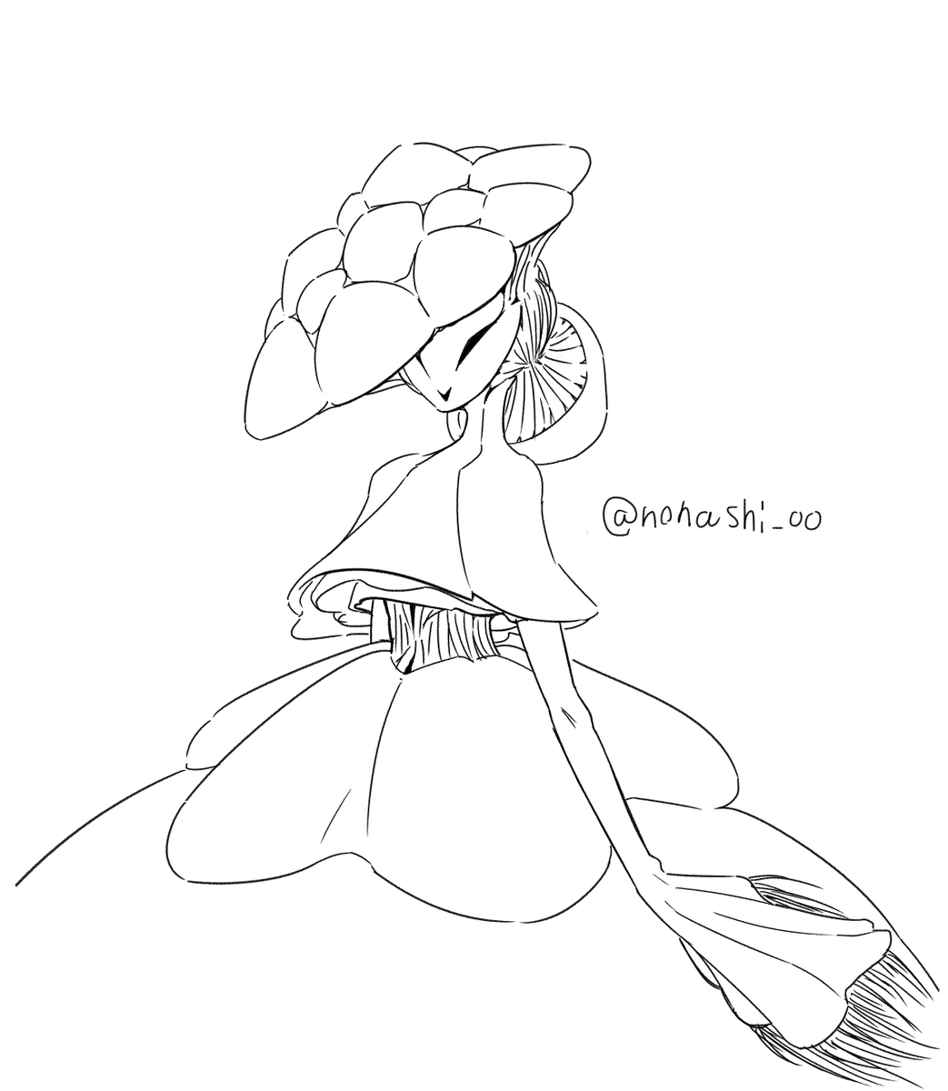 nonashi_00's tweet photo. #人外版深夜の真剣お絵描き60分一本勝負  
「マタンゴ」
レディ・マタンゴ https://t.co/1vtjyoHc9e