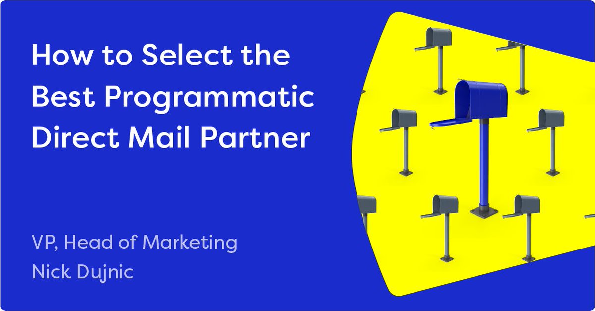 PebblePostPDM's tweet photo. Here's how to select the best #ProgrammaticDirectMail partner (no Love Language required!) 🙃

https://t.co/aOro1l8YPY https://t.co/gZiCdZfDl3