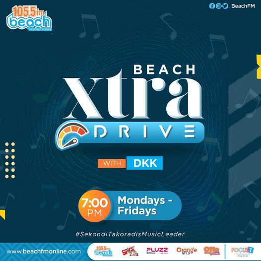 Beachfm1055's tweet photo. Embark on a musical adventure like no other with DKK on the Beach Xtra Drive, where you'll be serenaded by sensational tunes that will transport you to a world of pure bliss.
#SekondiTakoradisMusicLeader
#BeachXtraDrive https://t.co/bzSurGI3fx