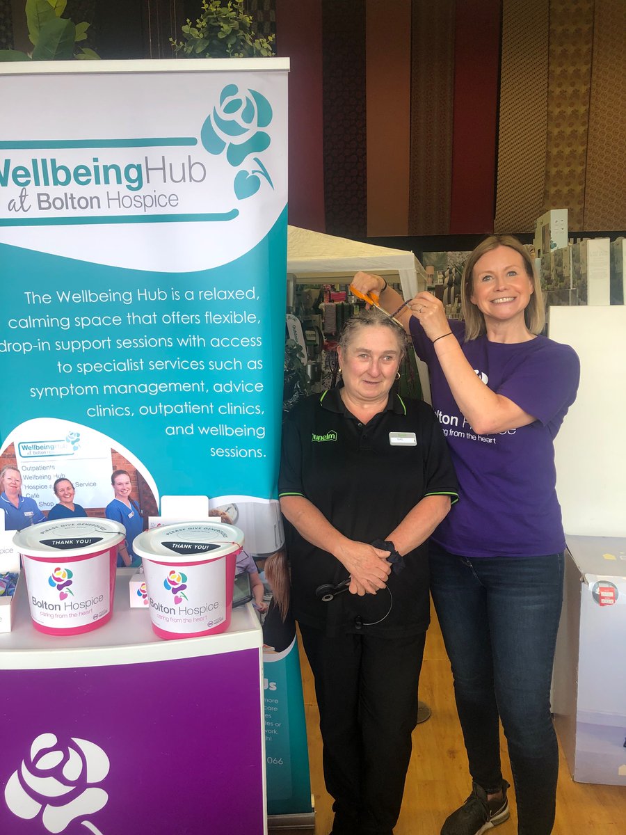 Pop into Dunelm Bolton Retail Park tomorrow to support Gail Council who is braving the shave to help raise funds vital funds for our patients and their families.  Good luck Gail, your support means the world to us 🍀