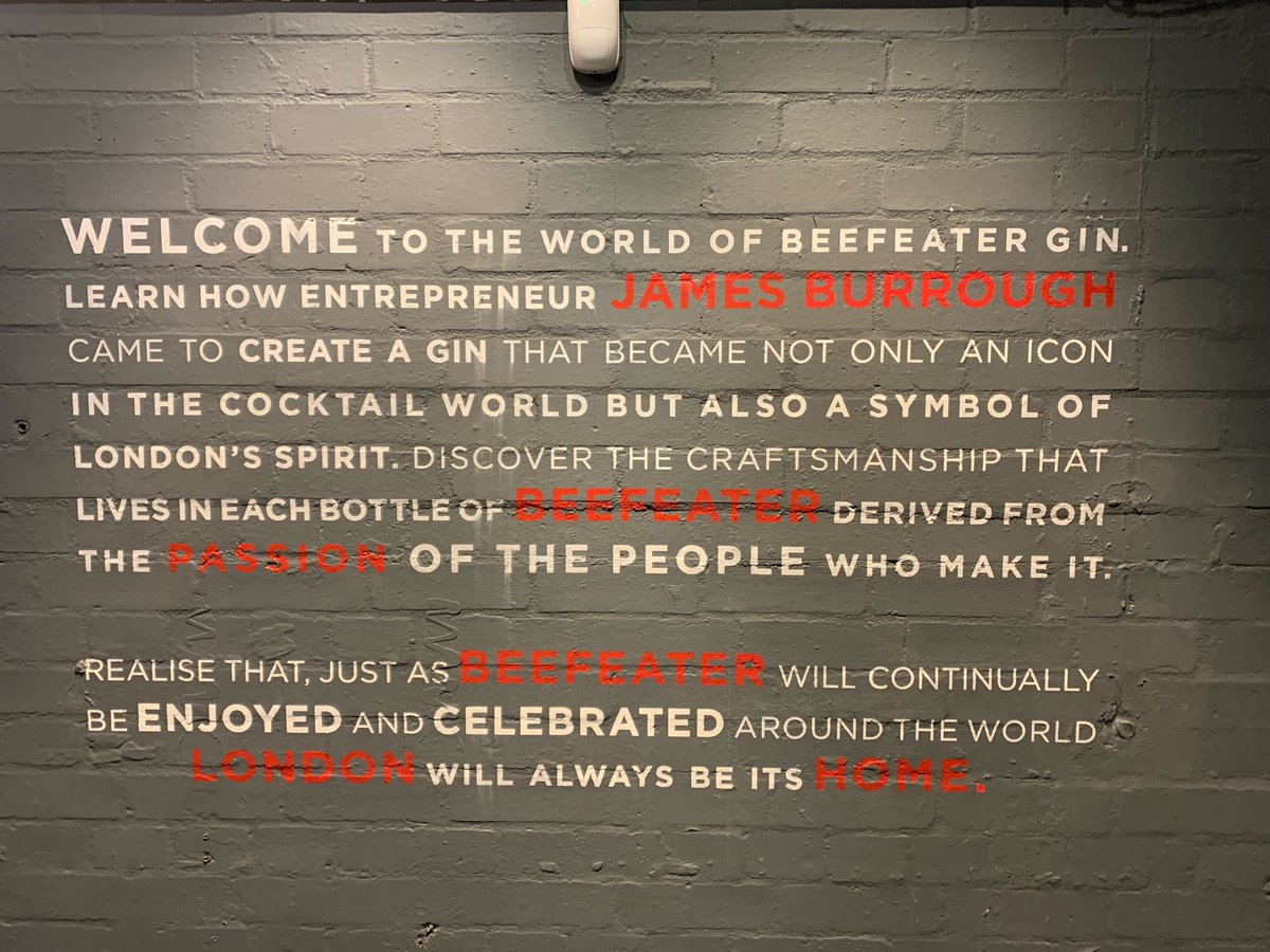DistilledSpirit's tweet photo. While across the pond, members of team DISCUS stopped by @BeefeaterLondon,  where they learned more about their distilling process &amp; the traditional recipe that dates back to 1850.

#DYK that they produce the Gin in London and then ship it to Scotland for bottling? #LifeAtDISCUS https://t.co/EyALI3zxE1