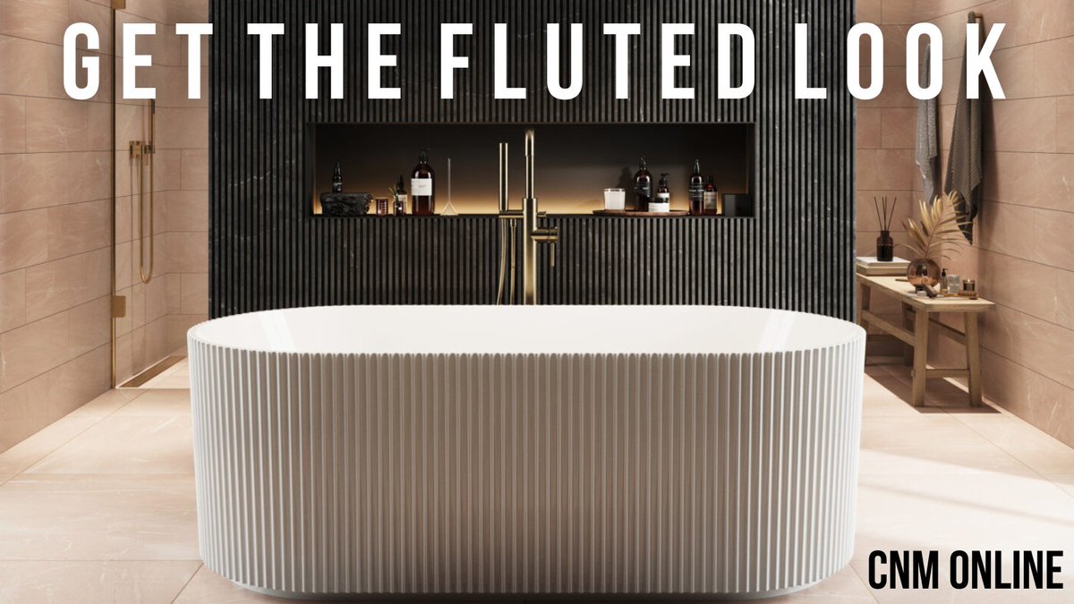 Get the Fluted look this Friday with CNM! Check out our blog all about this latest trend and our brand new Fluted Bathroom Furniture ranges✨ mailchi.mp/cnmonline/flut…