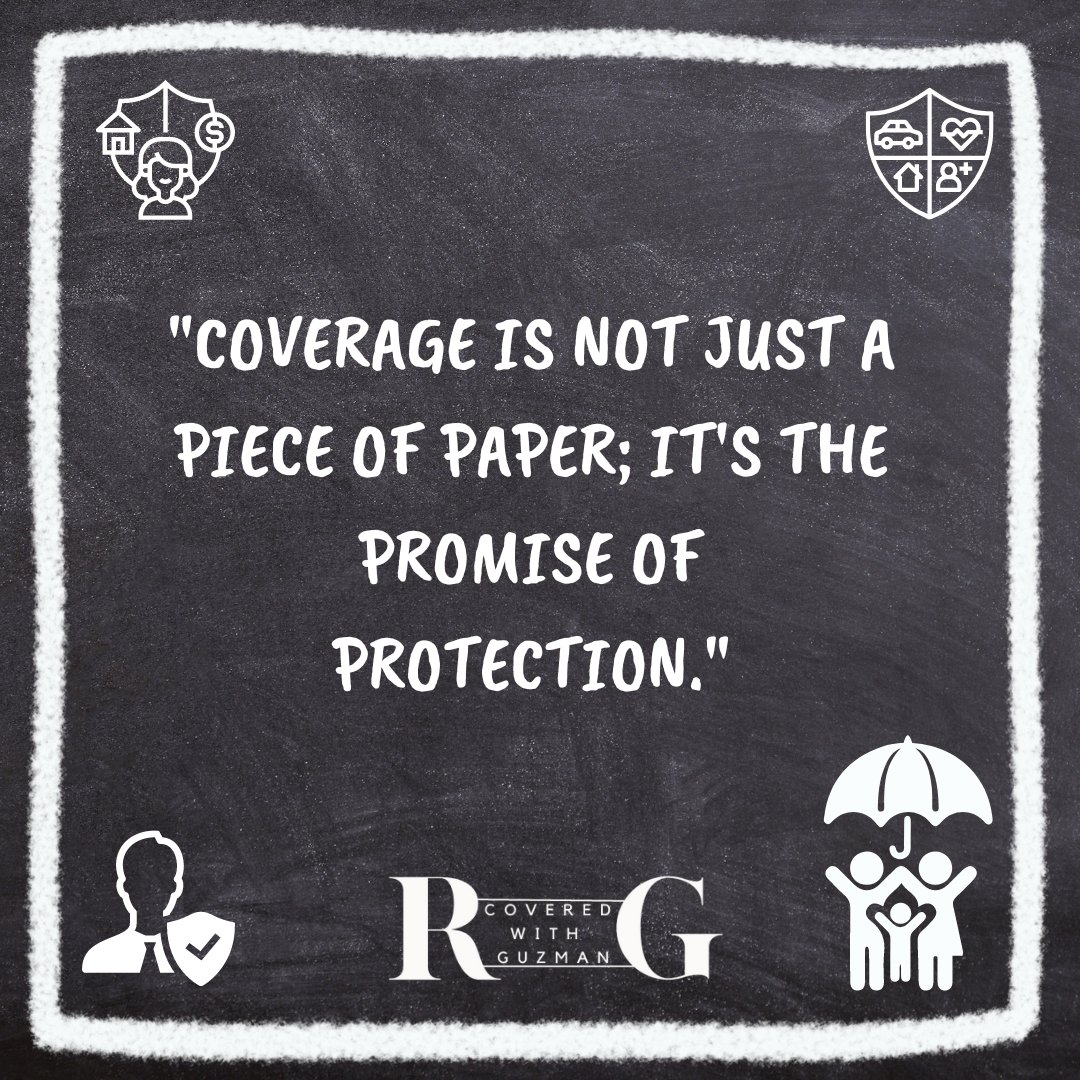 COVEREDbyGUZMAN's tweet image. Coverage is more than paper; it&apos;s a promise of protection. Embrace its power to safeguard your loved ones and your future. #PromiseOfProtection #InsuranceMatters #floridabusiness