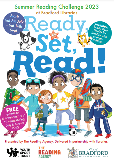bradfordlibs247's tweet photo. Call into your local library today and find out more about the #SummerReadingChallenge – It starts today! #ReadySetRead 
https://t.co/RlEHh35jvO https://t.co/R0UMTipRGs