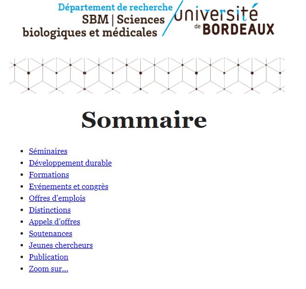DepartementSBM's tweet photo. La #newsletter du Département vient de paraître ! ➡Retrouvez tous les événements à venir, les interviews d'Isabelle Sagot #IBGC, de @pradeu @ImmunoConcept et de quatre #doctorants ayant participé à un débat avec un lycée.  ➡️https://t.co/CYPhHLWOYT… https://t.co/TZuggiYFIM
