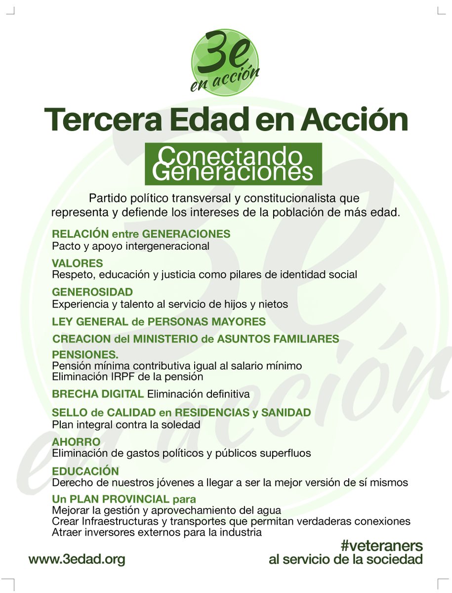 3edadenAccion's tweet photo. 📢Presentamos el folleto de la candidatura en Segovia, liderada por nuestra  presidenta, Nuria Martínez Ros.
Únete a nosotros y descubre como juntos podemos lograr un futuro brillante y justo para todos 💪 #VotaTerceraEdadEnAcción #AcciónParaTodos #PartidoEnAcción #23J https://t.co/jJ7w27uycV
